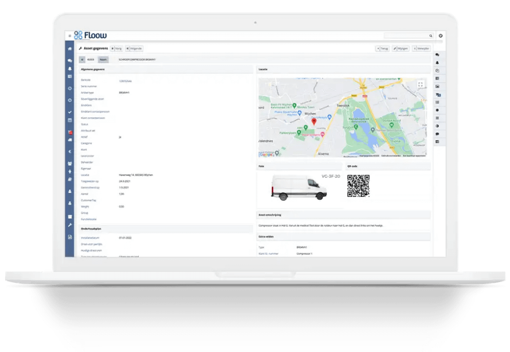 asset bijhouden informatie wagenparkbeheer