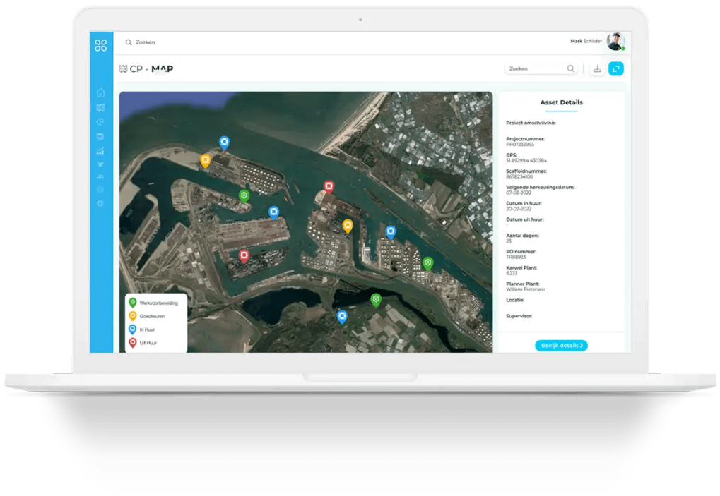 kpi locatie map asset