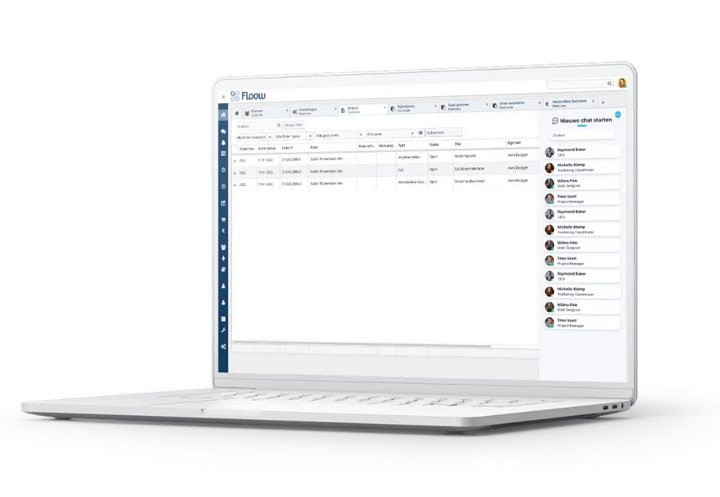 communicatie systeem floow chat